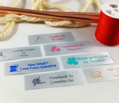 Personalized Satin Sewing Labels
