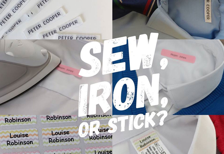 Sew-on vs Iron-on vs Stick-on Labels - Choosing The Right Label Feat Image