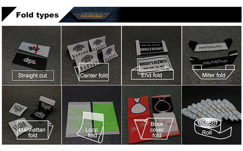 custom designer label fold types australia